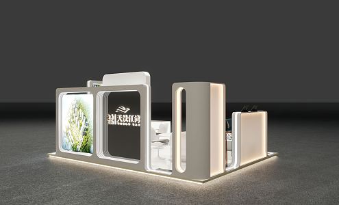 Modern Exhibition Sales Office Exhibition Board 3d model