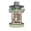 Modern Special-shaped Column Creative Column Decorative Column Package Column Modeling Column Petals Column 3d model