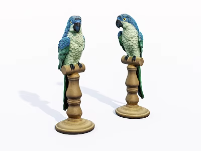 Parrot ornaments 3d model