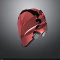 Pink Modern Helmet 3D Model Design With Black Details And Silver Accents