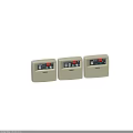 Three Honeywell Beige Daily Electrical Appliances Featuring Digital Display And Control Buttons