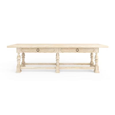 American Dining Table Long Table 3d model