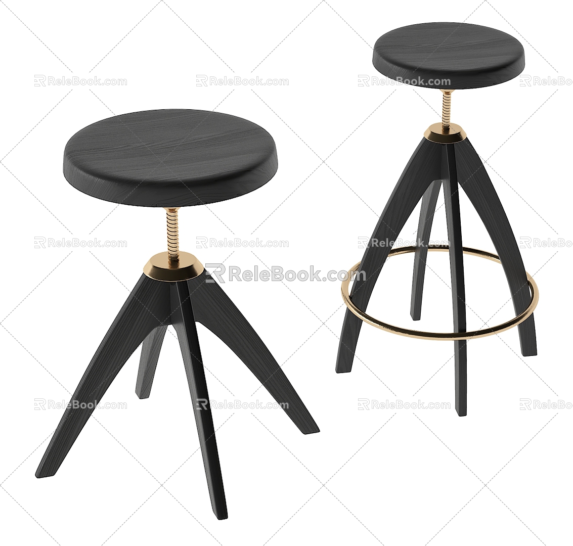 Modern Bar Stool 3d model