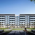 Modern Residential Building Simple Multi-storey Residence 3d model