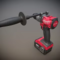 Cordless Battery Powered Drill With Red Black Design And High Performance Features 3d model