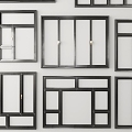 Modern window window combination 3d model