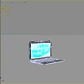 Laptop Ultrabook Laptop Realistic Computer Game Book 3d model