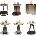 Modern Stylish Side Tables With Various Geometric Bases And Decor Accents