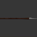 Elegant Traditional Weapon With Smooth Wooden Handle And Sleek Metal Tip Showcasing Fine Craftsmanship