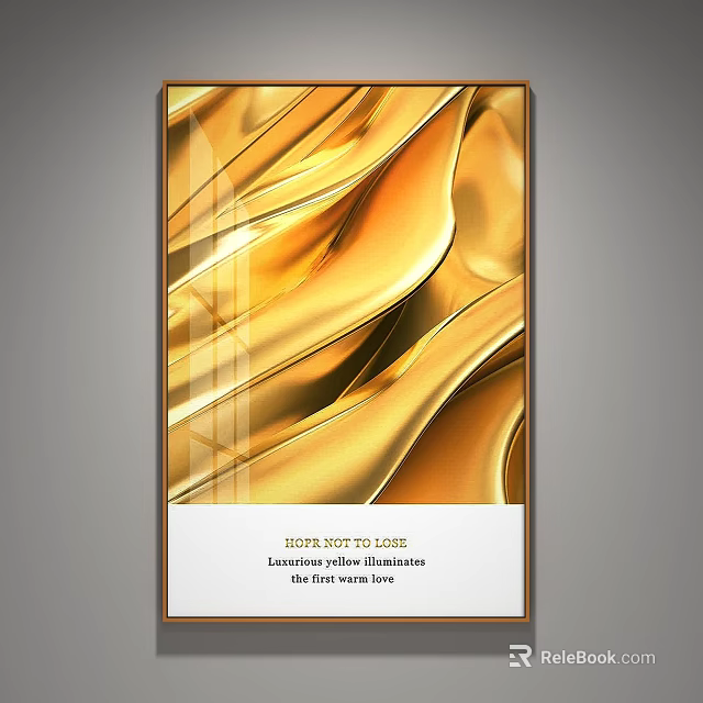 Elegant Luxurious Gold Silk Texture Background With Artistic Illustration Design 3d model 