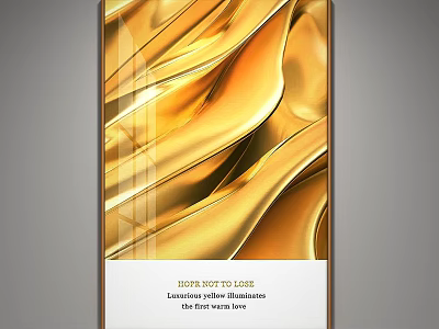 Elegant Luxurious Gold Silk Texture Background With Artistic Illustration Design 3d model