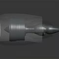 3D Rendered Mechanical Turbine Component with Transparent Casing and Detailed Internal Structure