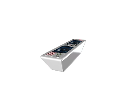 Industrial Equipment Featuring Silver Control Panel With Buttons And Digital 3d model