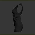 Elegant Gray Sleeveless Dress With V Neck And Ruched Waist Design
