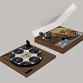 phonograph record player sound 3d model
