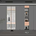 Modern Wardrobe Design With Glass Doors Hanging Area LED Lighting And Storage Drawers