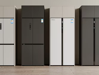 Modern refrigerator smart refrigerator counter door refrigerator cross door refrigerator electrical cabinet 3d model