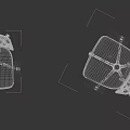 Modern Mesh Office Chair With Armrests Light And Dark Color Options