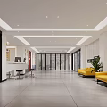 Efficient Household Registration Service Area With Yellow Walls Counter Stools And National Flags