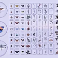 Insect And Plant Specimens Collection With Transparent Containers And Display Board