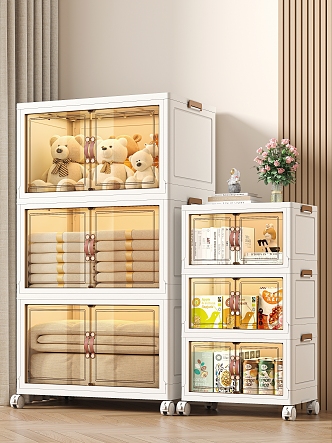 Modern Style Snack Storage Cabinet Storage Cabinet Storage Box Folding Clothes Folding Quilt Toy Doll 3d model