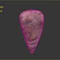 Natural Stone Sculpture In Conical Shape With Pink Brown Color And Texture