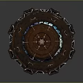 Stargate Spacetime Gate Sci-Fi Door Ring Door Loop Sci-Fi Ring Portal Shuttle Door 3d model