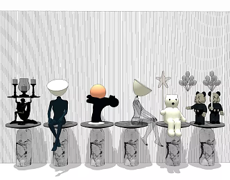 Light Luxury Special-shaped Table Lamp Creative Table Lamp 3d model