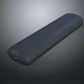 Black Modern TV With Long Sleek Remote Control For Home Entertainment Setup