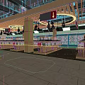 Supermarket Fruit Section With Fresh Fruits Vegetables Display Shelves Modern Lighting And Open Layout