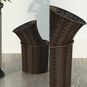 Modern Storage Basket Woven Storage Basket Miscellaneous Basket 3d model