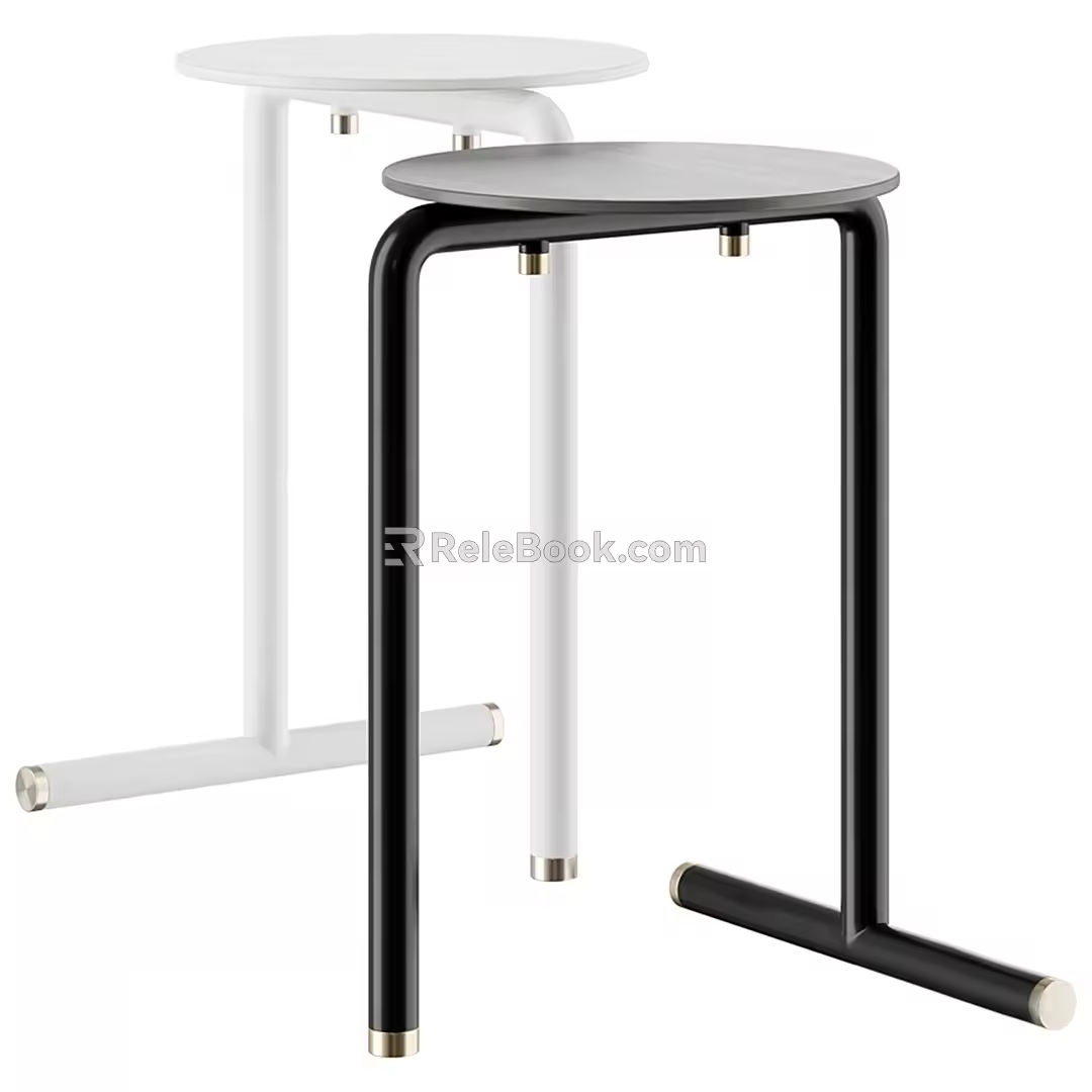 Modern round several sides several combinations 3d model