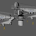 Industrial Equipment Hyundai Heavy Duty Crane With Boom Rotating Structure And Lifting Mechanism