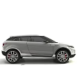 White Modern SUV With Sleek Exterior Design And Large Alloy Wheels 3d model