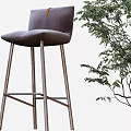 Modern Bar Stools with Various Designs Metal Legs and Comfortable Seats