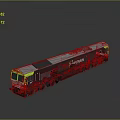 EURORAIL Railway Train With Black Gray Body Green Front And Exterior Logo Design