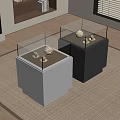 Display Cabinet Modern Booth Display Cabinet 3d model