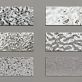 Wall Decorative Panels With Various Textured Patterns And Metallic Finishes 3d model