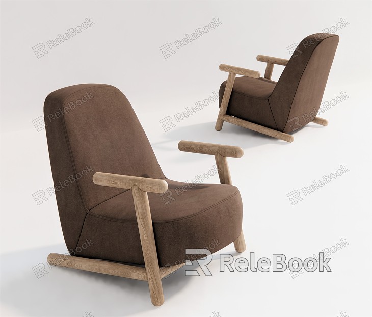 Quiet Single Sofa Sofa Chair Master Chair Armchair model