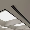 Sleek Modern Ceiling Air Conditioner Vent Design With Recessed LED Lights