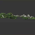 Ancient Stone Circle Structure Model With Green Grass And Surrounding Vegetation