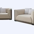Minimalist single-seat sofa 3d model
