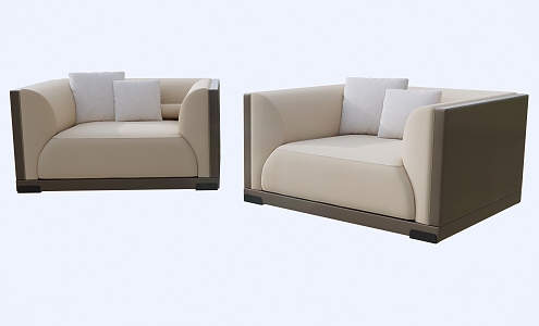 Minimalist single-seat sofa 3d model