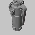 Black Military Metal Tactical Grenade With Detailed Combat Structure Design