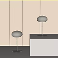Simple Metal Table Lamp 3d model