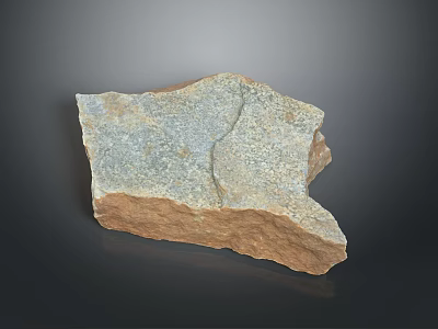 Natural Wooden Stone Block Featuring Raw Texture And Earthy Tones For Decor Projects 3d model