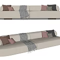Modern Multiplayer Sofa 3d model