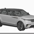 White SUV With Black Roof Modern Design Sleek Body And Alloy Wheels