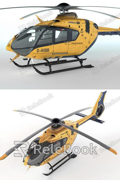 Modern Helicopter Aircraft model