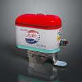 Red And White Pepsi Beverage Dispenser With ICE 2012 Model And Foot Pedal